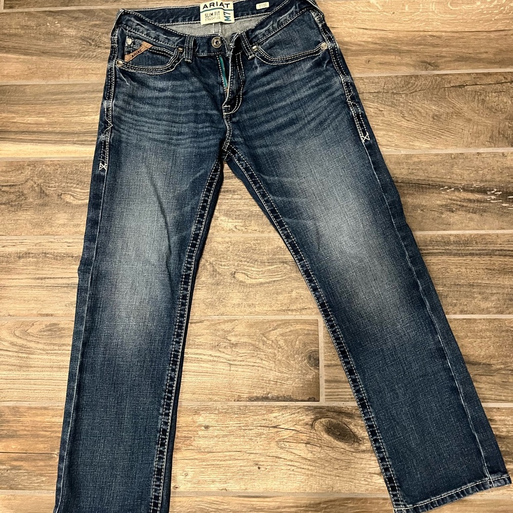 Ariat Men's Dark Blue Straight Jeans - M7 - 31x30